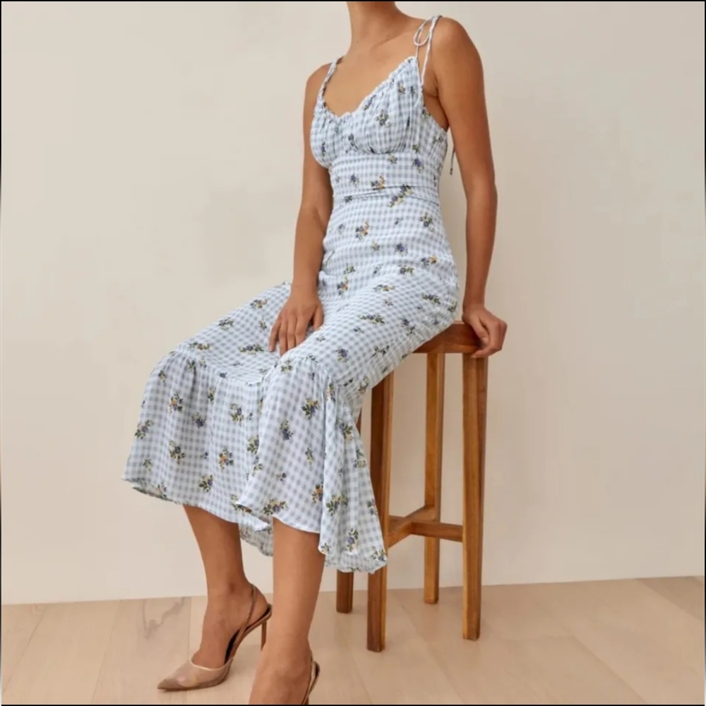 Embry Dress Ghingham Floral